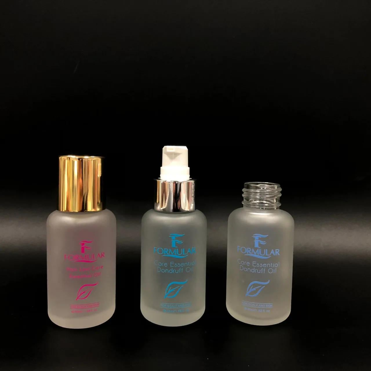 Cosmetic packaging frost glass spray lotion bottle