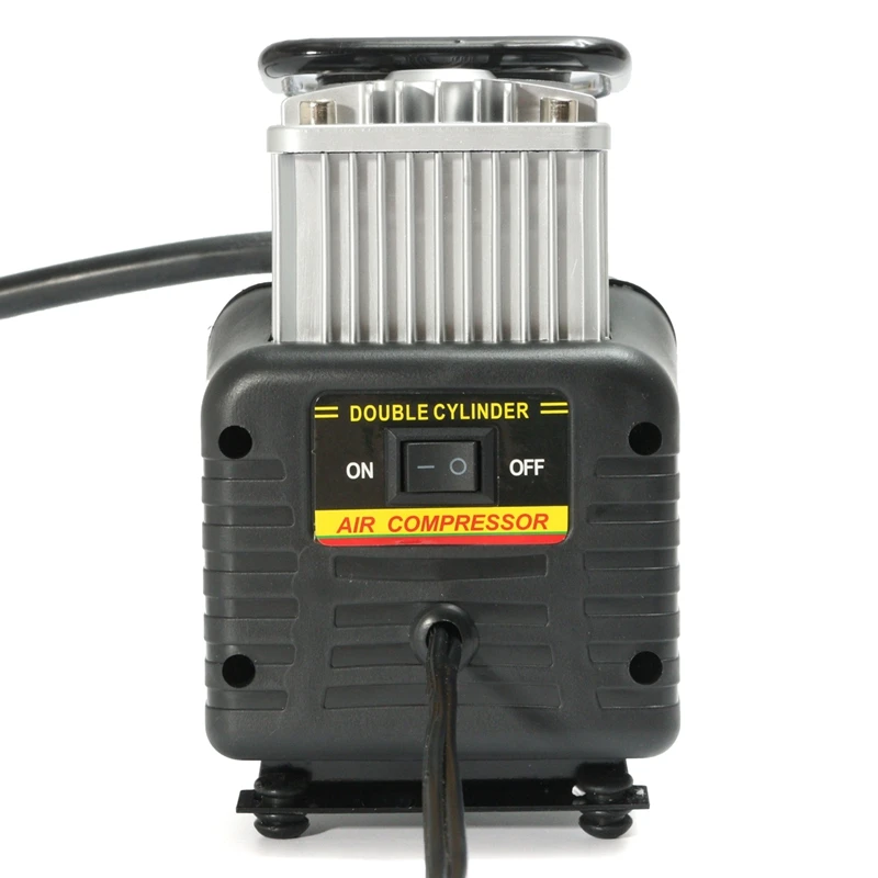 Высококачественные электрические воздушные компрессоры, двойной цилиндр 12 В постоянного тока, автомобильный воздушный компрессор для шин