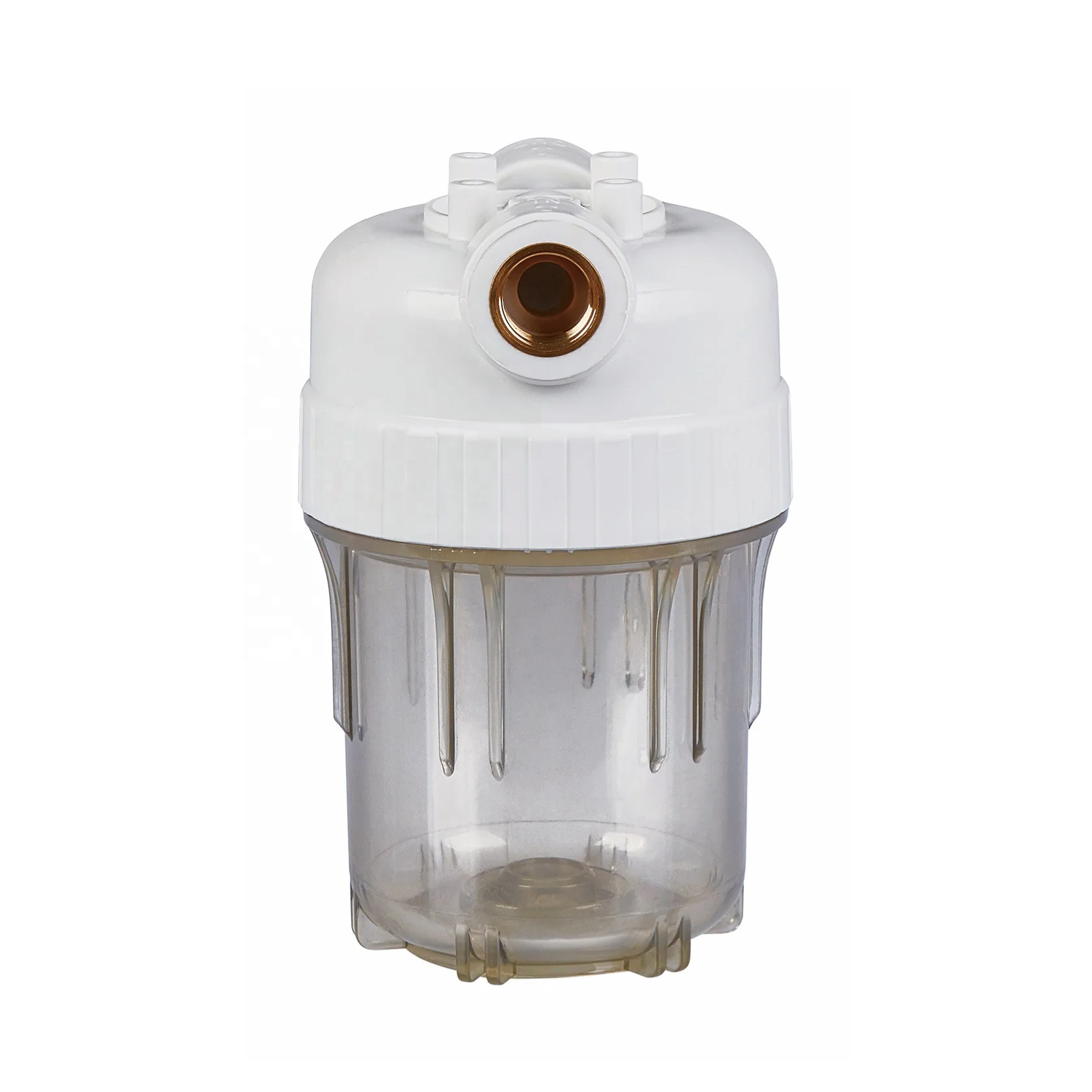 
5 inch double oring clean pet water purifier brass port filter housing in Reverse Osmosis 