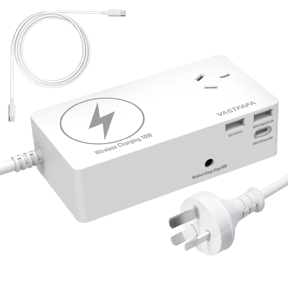 
usb type-c wireless charger station with laptop charger 