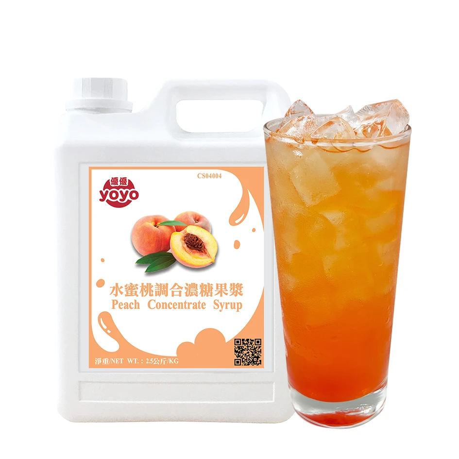 Пузырьковый чайный сироп фруктовый концентрат с ароматом персика Тайвань