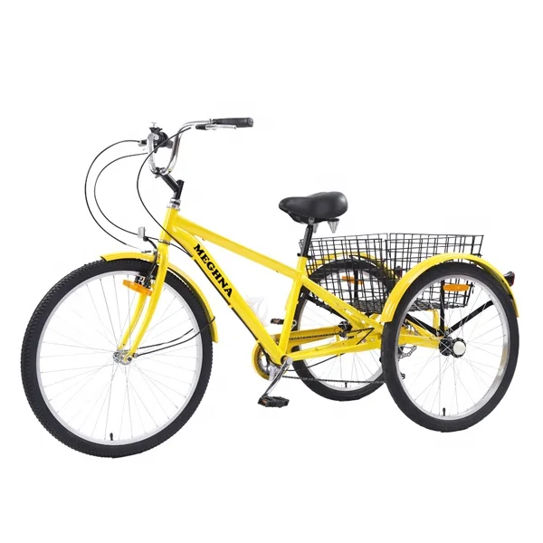 
2020 24 inch 7 speed adult mountain tricycle / trike / three wheel cargo cheap tricycle bike for sale 
