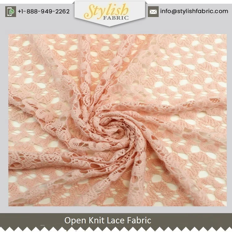 Dusty Pink Bette Lace Pattern Lace Fabric Style-731