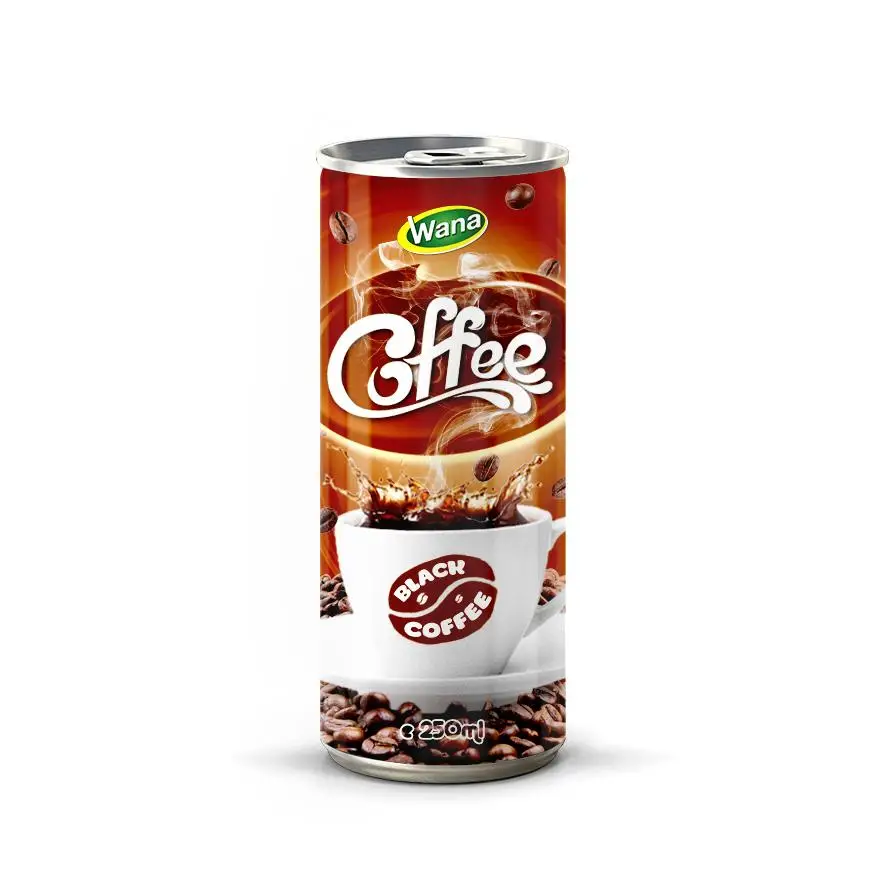 Latte coffee Drink Trusted Brands in 250ml Can from High Quality Coffee Bean in Viet Nam
