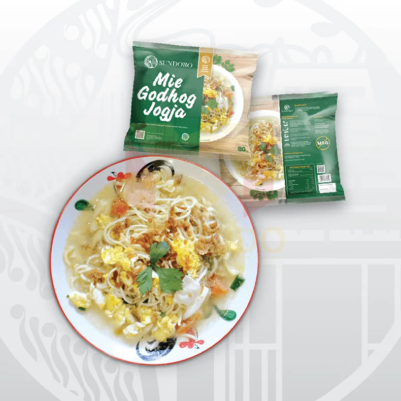 Оптовая продажа высокое качество без добавок SUNDORO индонезийская традиционная лапша Jogja 95 г в пакете