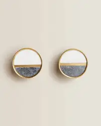 Handmade Marble Drawer Knob Brass Edge Hardware Wholesale Exports