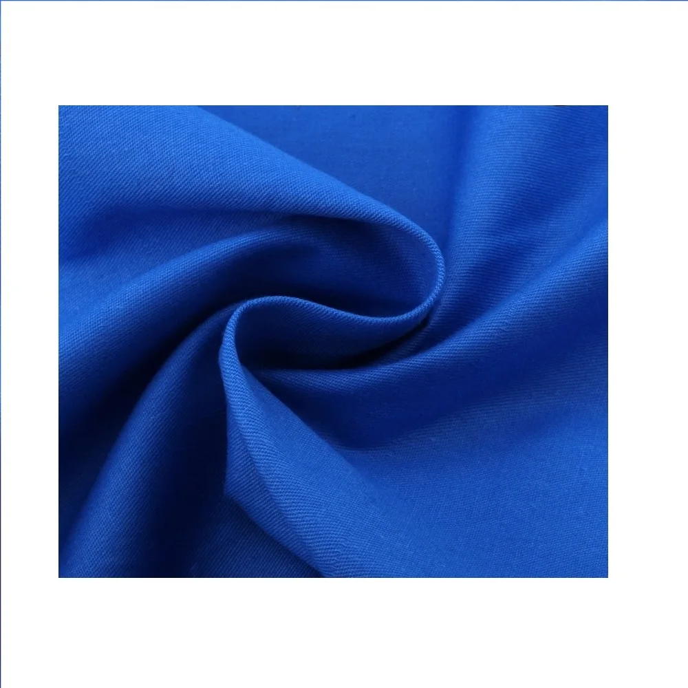 Blue Combed Cotton Fabric High Quality