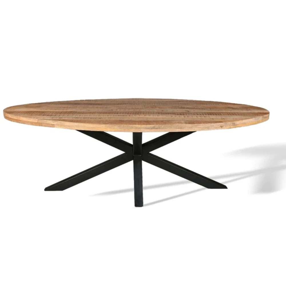 Simple Solid Wood Dining Table with Solid Wood Dining Room Sets Crafts Dining Room Furniture with Metal Home Furniture Modern