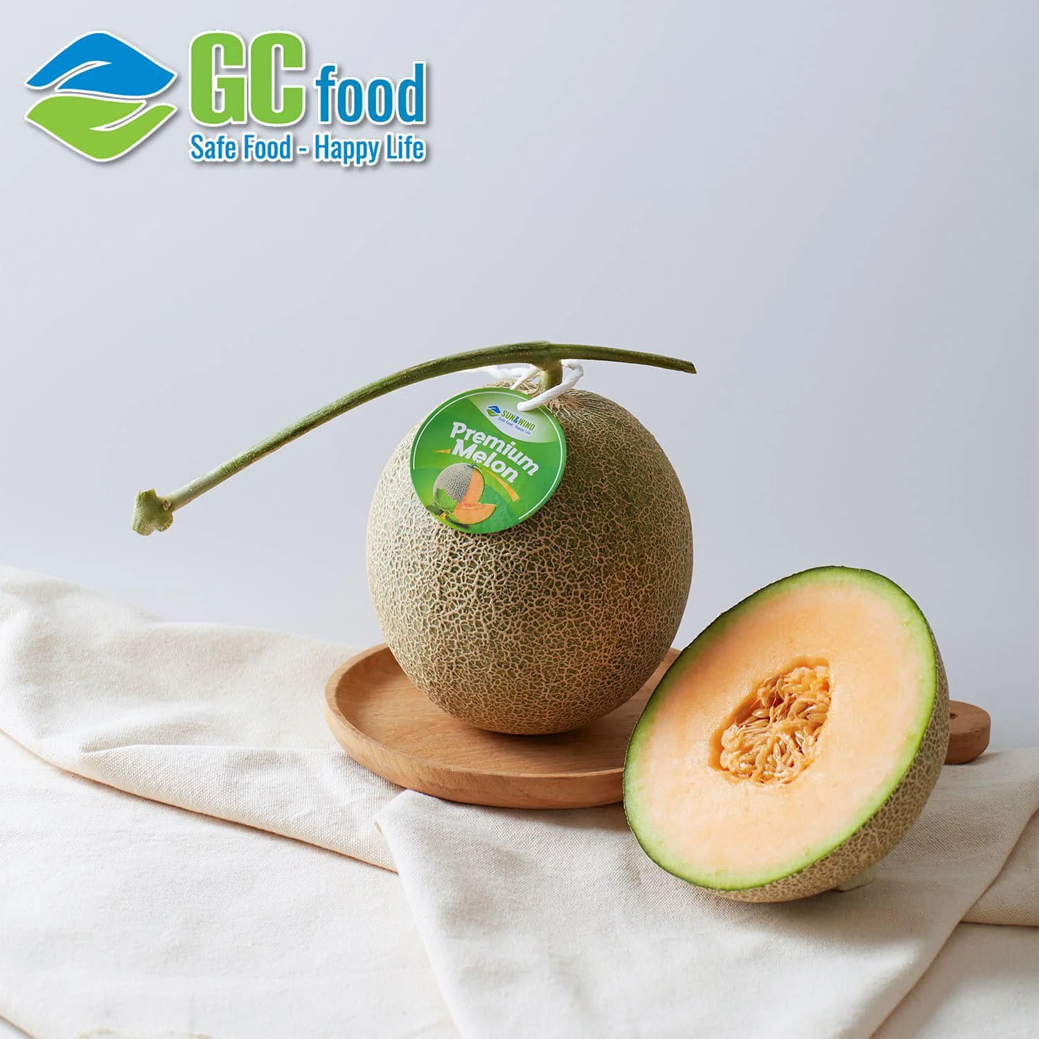 FRESH SWEET CANTALOUPE - Melon Sweet Organic Natural Fresh Fruits 100% Maturity from Viet Nam