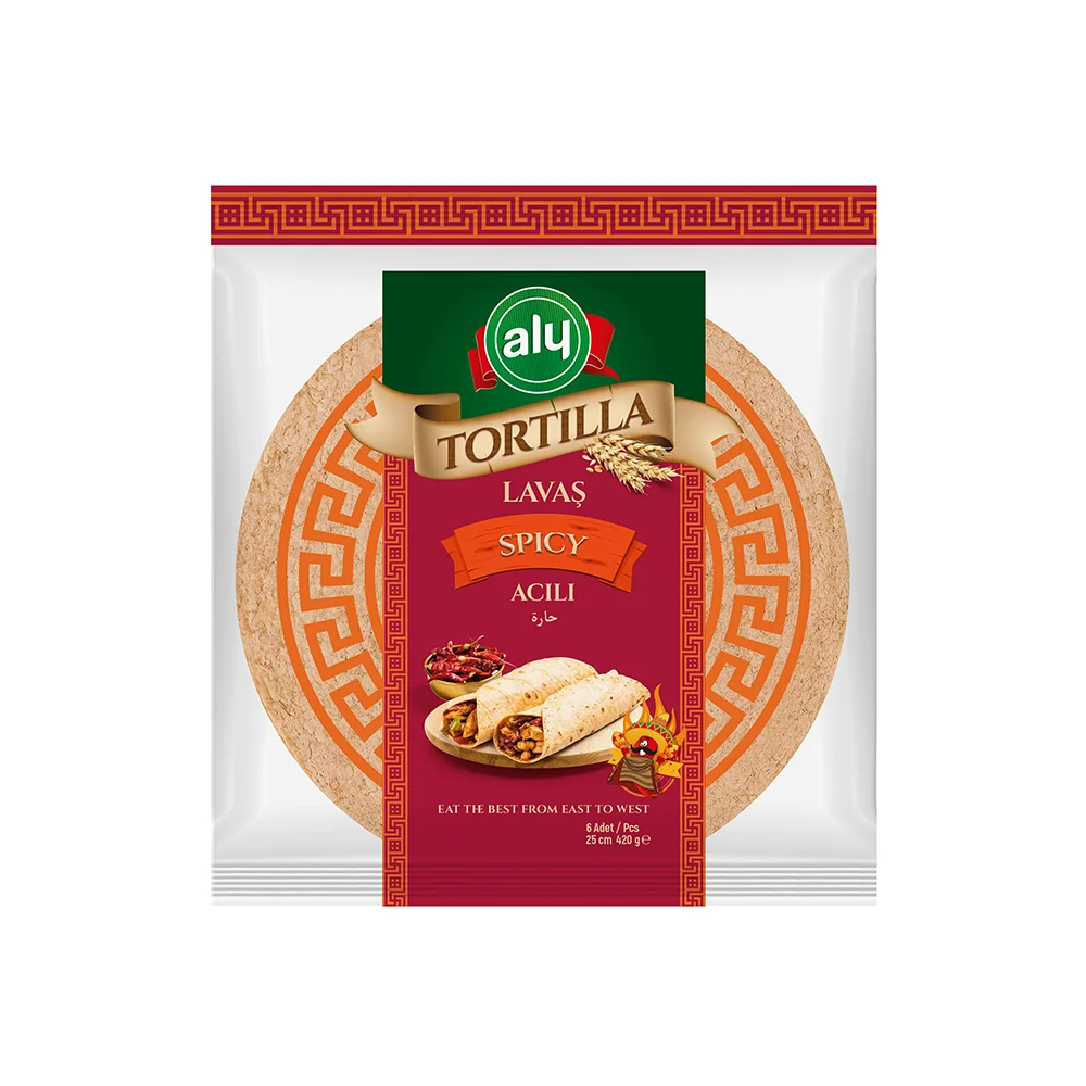  Tortilla 25 см 6 шт. оригинальная сумка на молнии бренда Aly 420гр (12 упаковок в одной