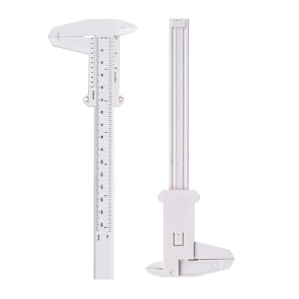 Microblading Accessories 2 Colors Plastic Microblading Eyebrow Ruler Caliper Eyebrow Measurement Ruler With Low Price