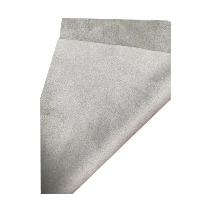 Artificial nubuck leather 1.5m width and 0.7mm thicknees grey color for furniture