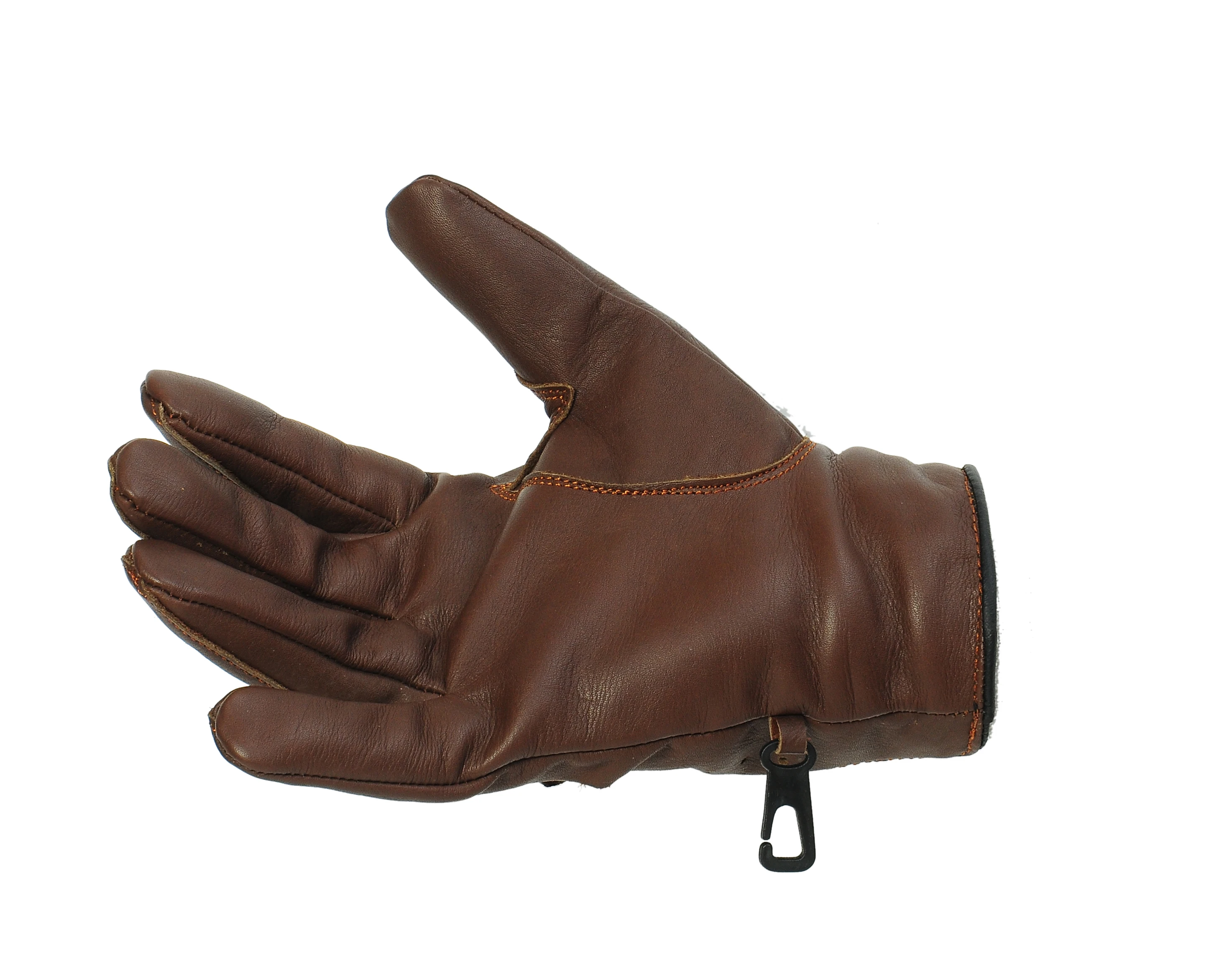 Genuine Leather Full Fingers Reverse Stitched Anti Slip Firm Grip Breathable TouchScreen Driving Gloves