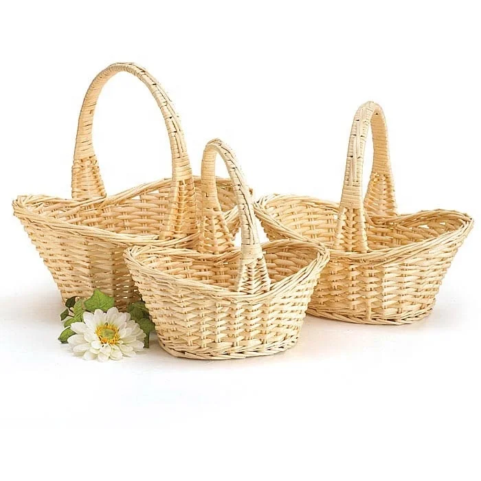 Cheapest Rattan Fruit Basket Handcrafted Hanging Fruit Basket Also Wicker Wine Basket for Bar Accessories