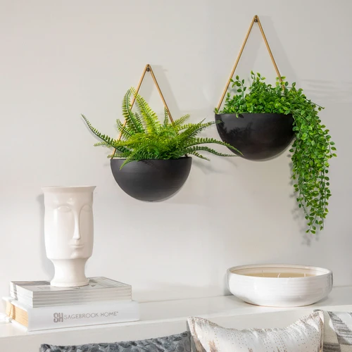 Sagebrook Home Ceramic Face Vase W/Base White 11 inch Premium Quality Wholesale Supplier