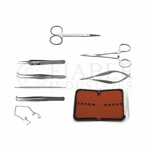 Базовый хирургический Комплект для обучения телеметрии Мыши из нержавеющей стали Пластиковый материал ручной источник питания включая щипцы