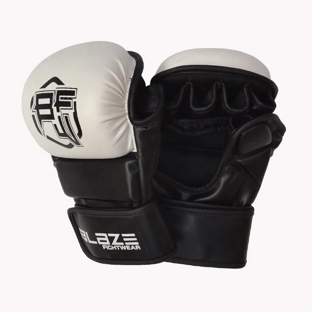 OEM 8oz Leather MMA Sparring Glove for Training for Martial Arts Grappling Featuring Punching