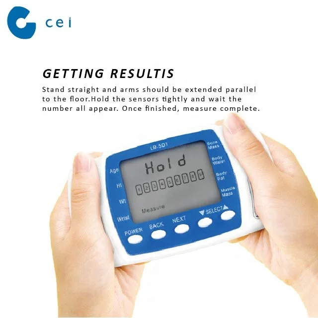 Portable Digital Body Health Analyzer Body Fat Measuring Device