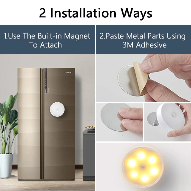 Беспроводные магнитные светильники для шкафа, светодиодные светильники на батарейках, перезаряжаемые Магнитные Светодиодные светильники для дома