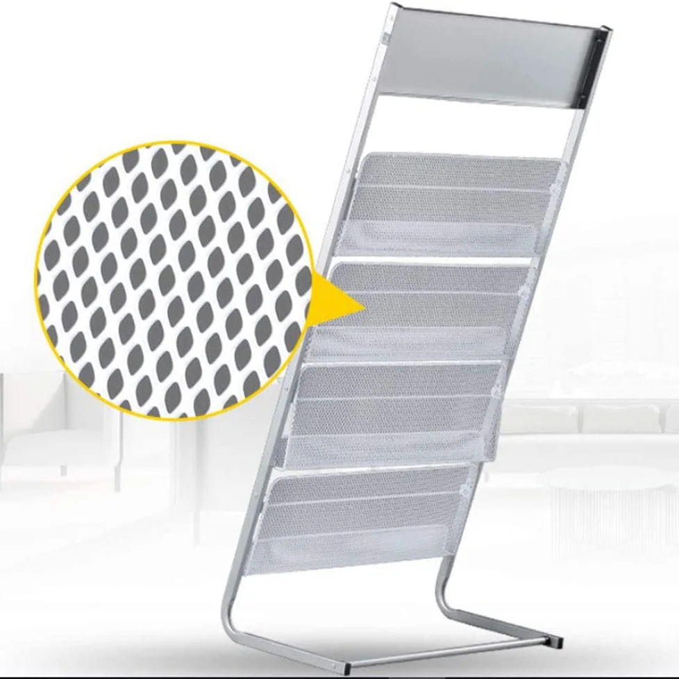 Metal Book floor Stand Brochure display rack / magazine stand / CD organization Calendar storage