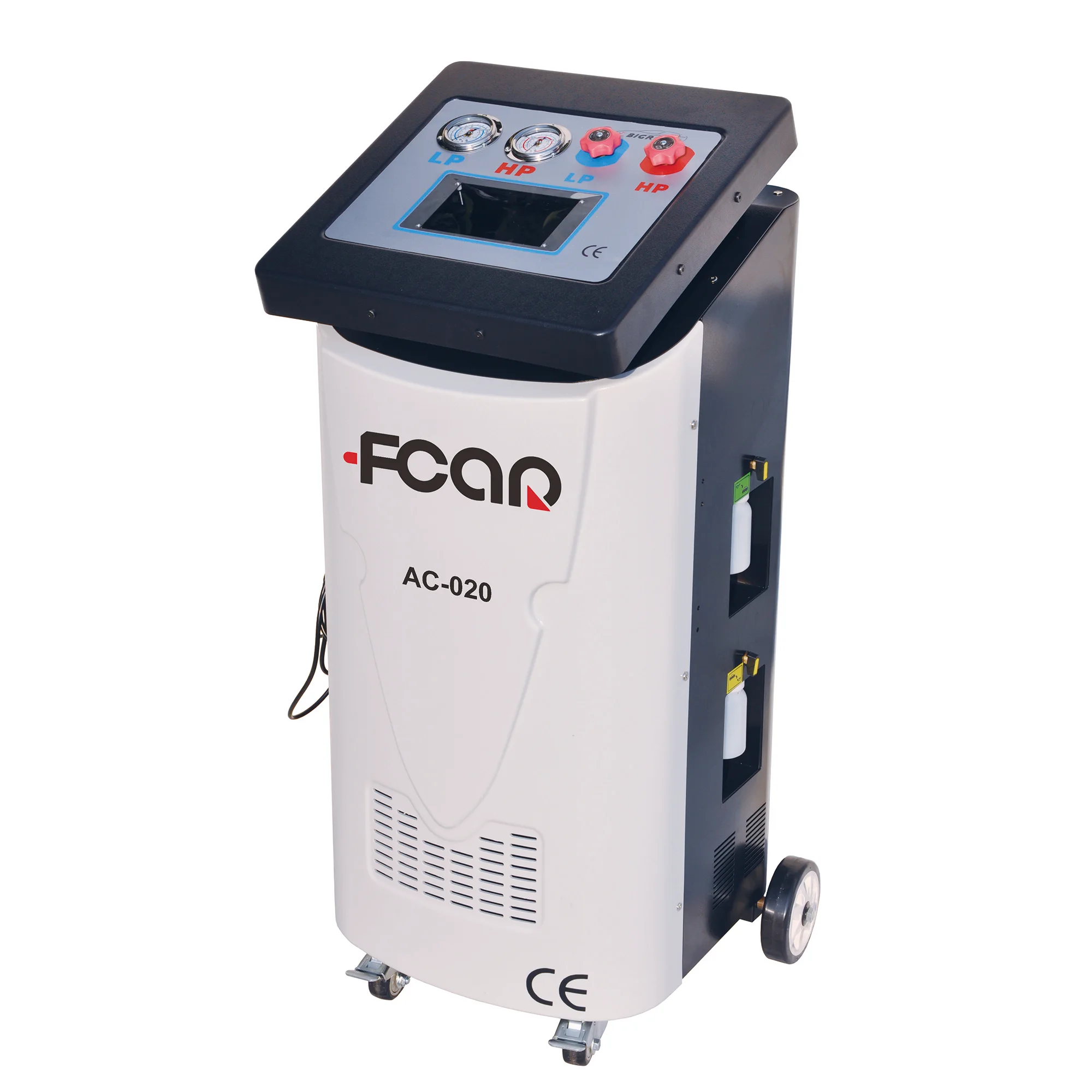Auto car A/C service machine FCAR AC-020 for R134a R1234yf gas touch screen cleaning function multi-language car A/C machine