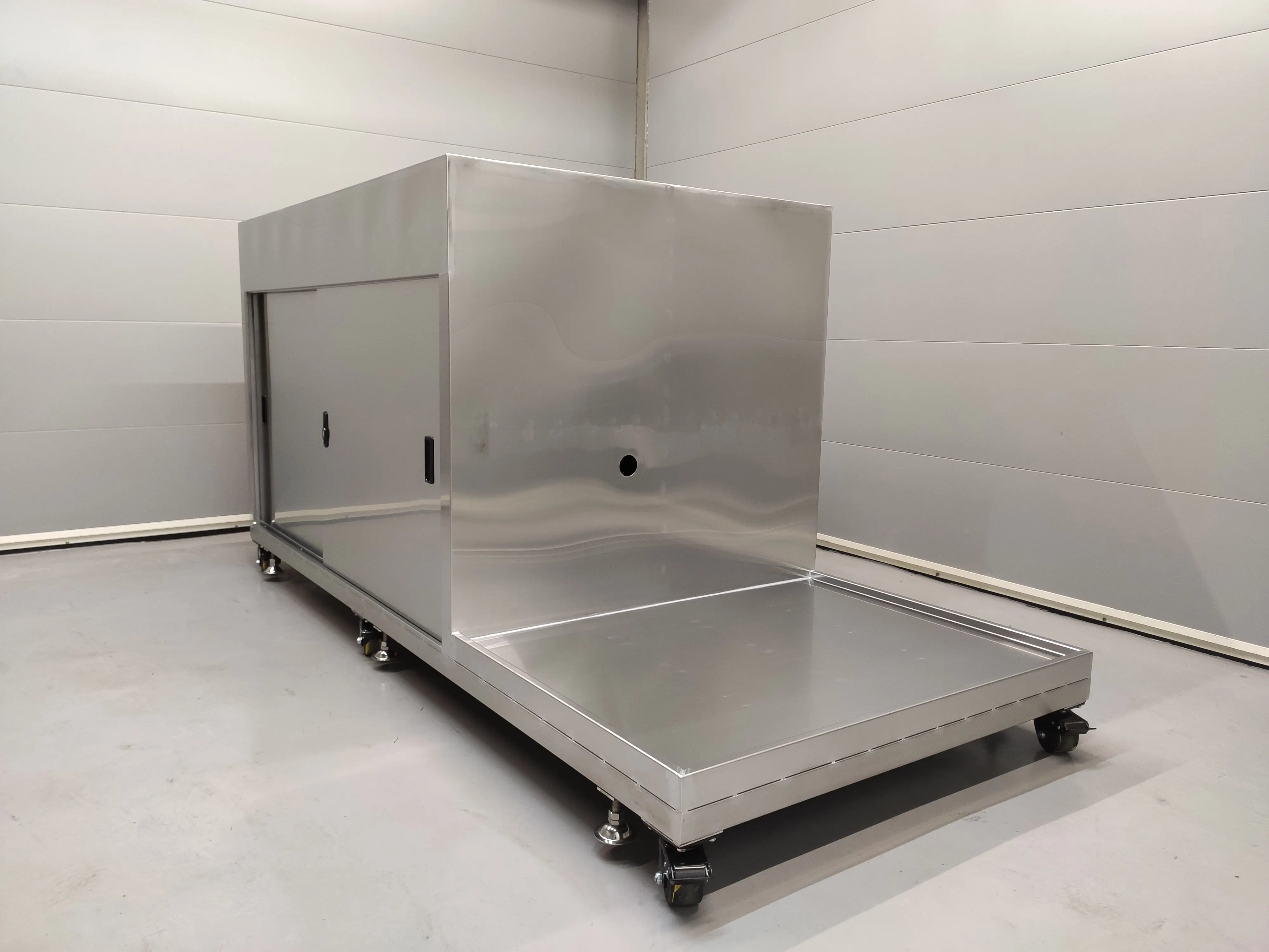 Canteen stainless steel tableware storage cabinet