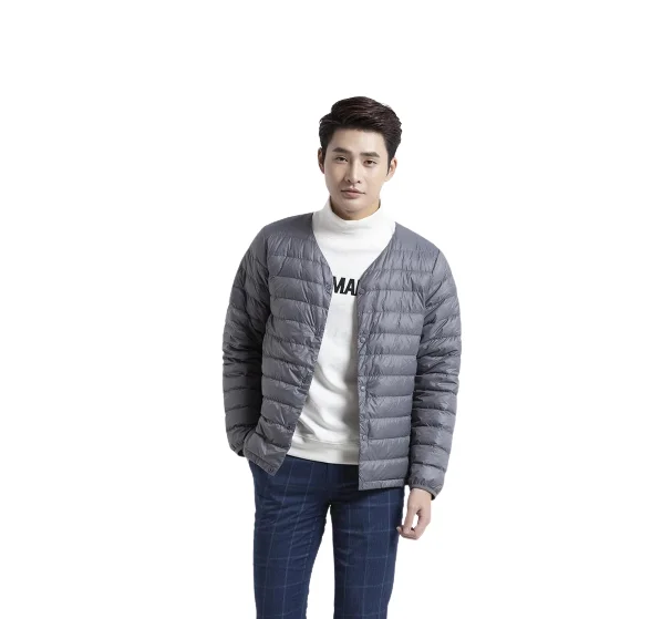 MEN ULTRA LIGHT DOWN COMPACT V NECK CARDIGAN WITH HIGH QUALITY IN VIETNAM