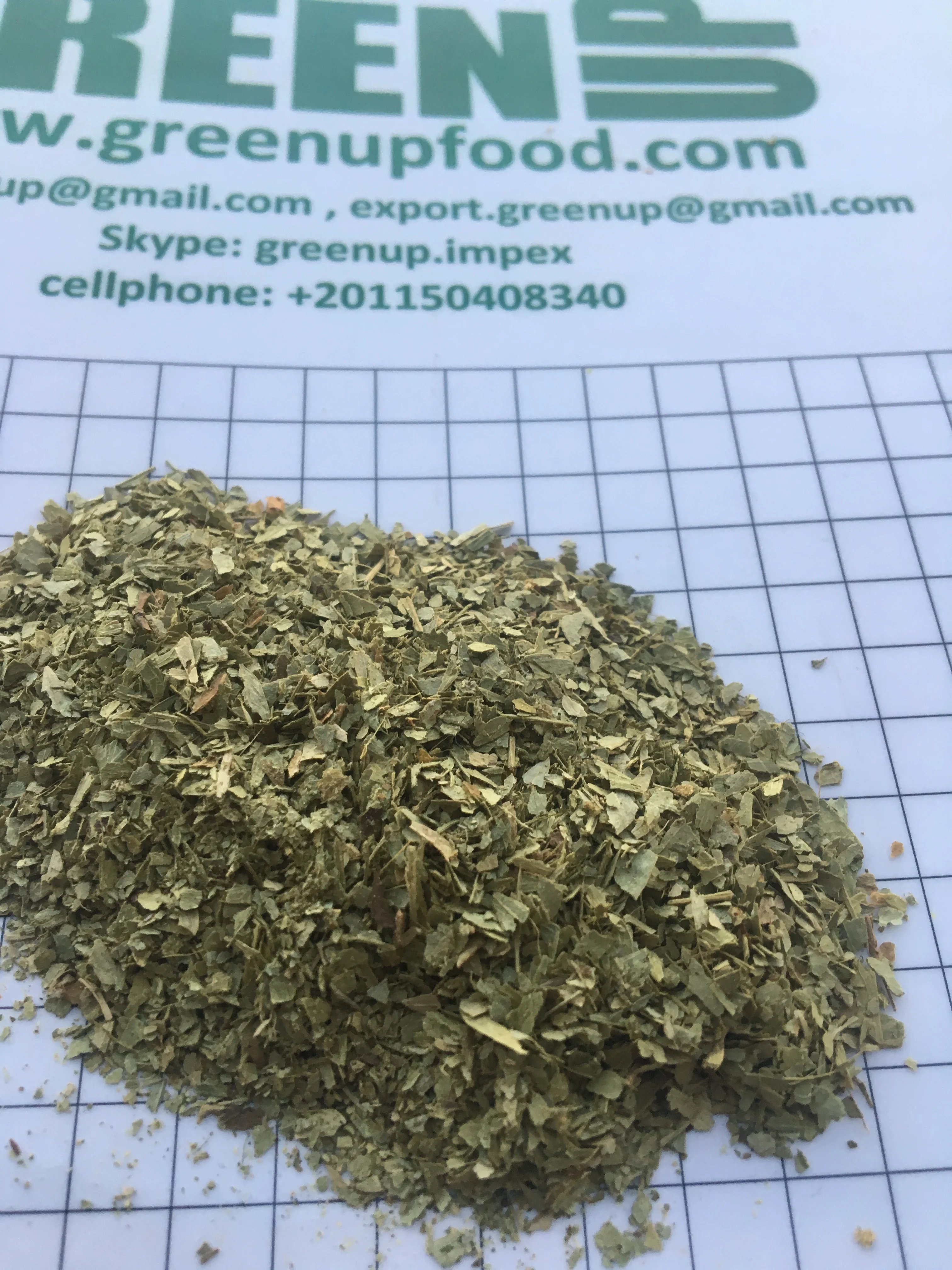 Senna whole leaves and crushed leaves green color no admixture no dark leaves no impurities fresh crop Cassia lanceolata