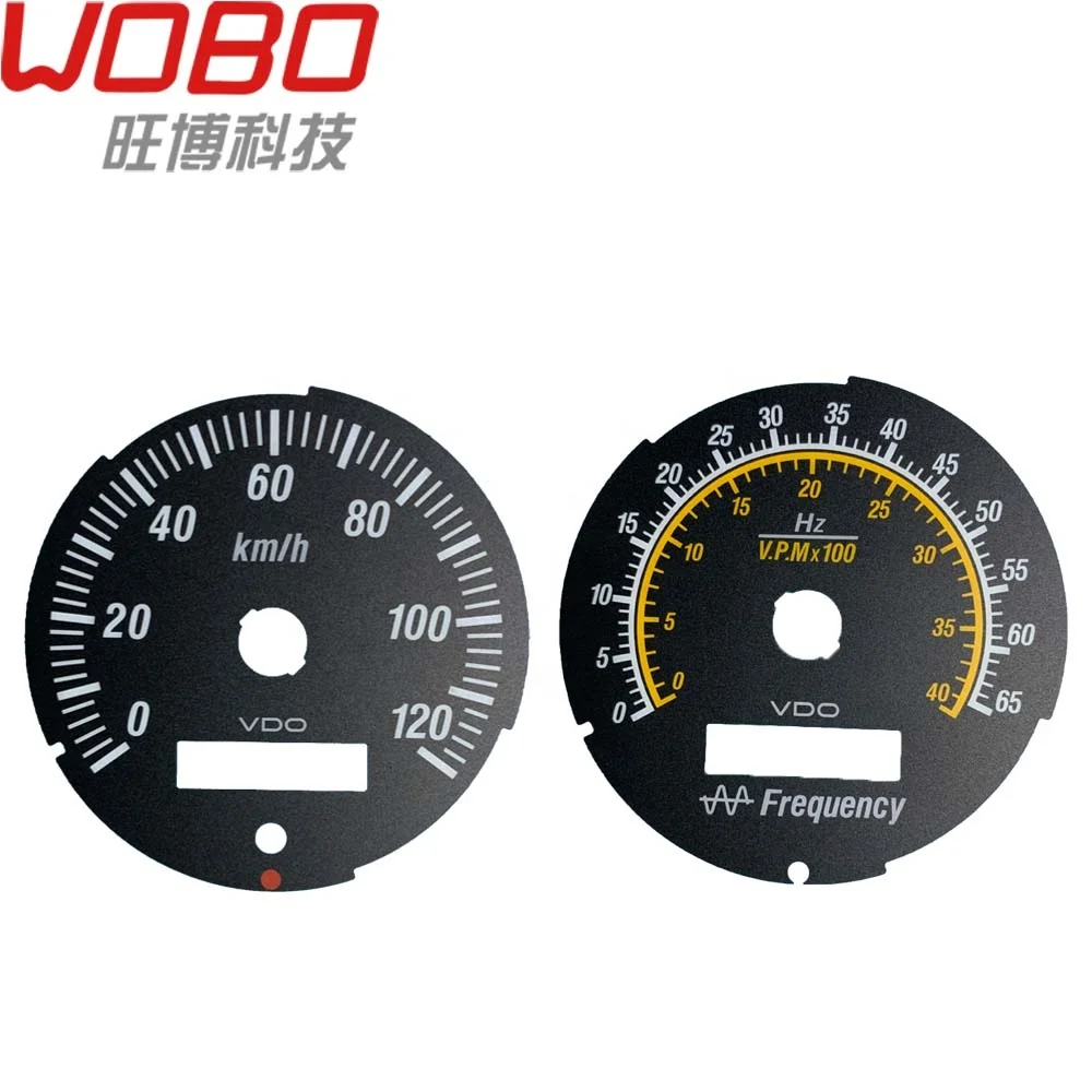 Custom Speedometer Instrument Cluster Gauge Faceplate For Universal Cars