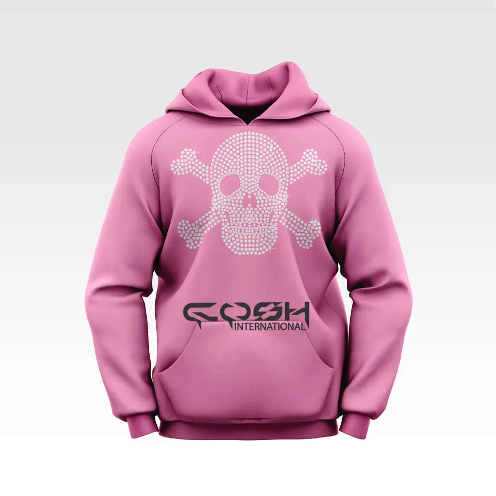 Wholesale Pullover Rhinestone Hoodies For Men Supplier From Sialkot Pakistan Custom Own Logo Hoody