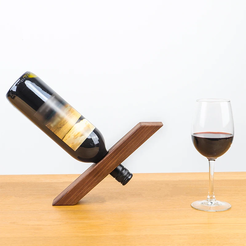 Unique style desktop custom wood wine rack / wine stand