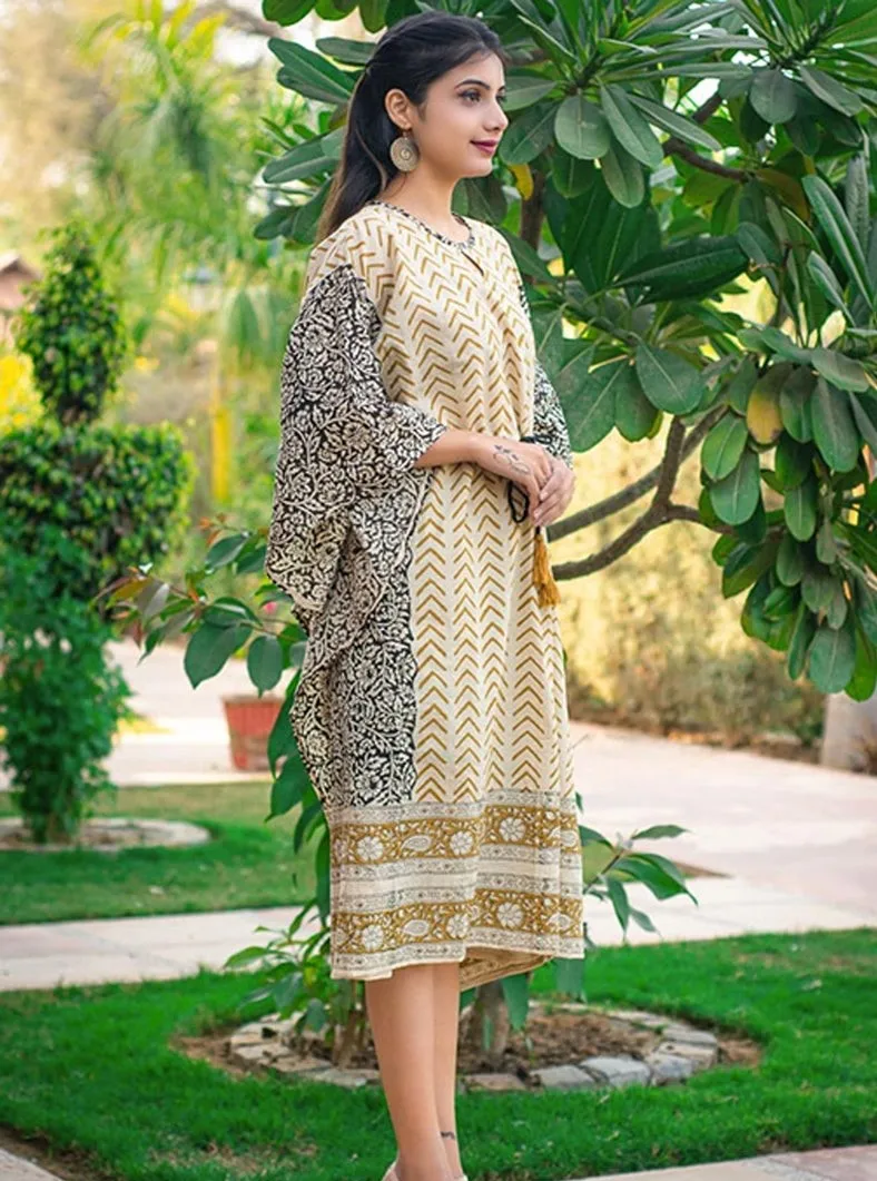 Женский Повседневный кафтан в стиле бохо Пляжная накидка до колен с короткими рукавами завязкой на талии и принтом лето 2021