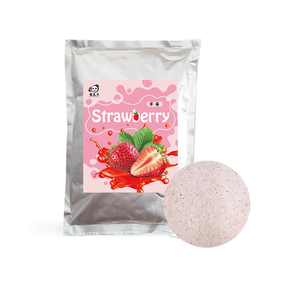 Клубничный вкус мгновенный микс порошок для Пузырькового чая