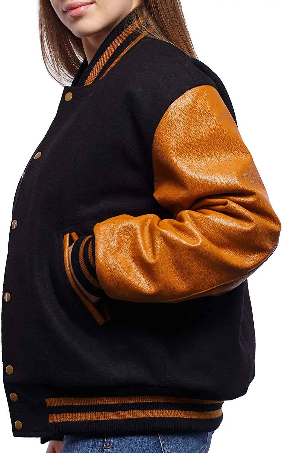 Оригинальный оригинальный мужской классический винтажный Бейсбол Letterman из натуральной кожи с кнопками премиум-класса