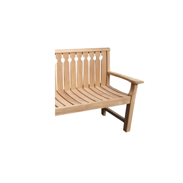 
Top Notch Bench Classic 12cm Solid Teak Wood for Garden Outdoor Furniture 