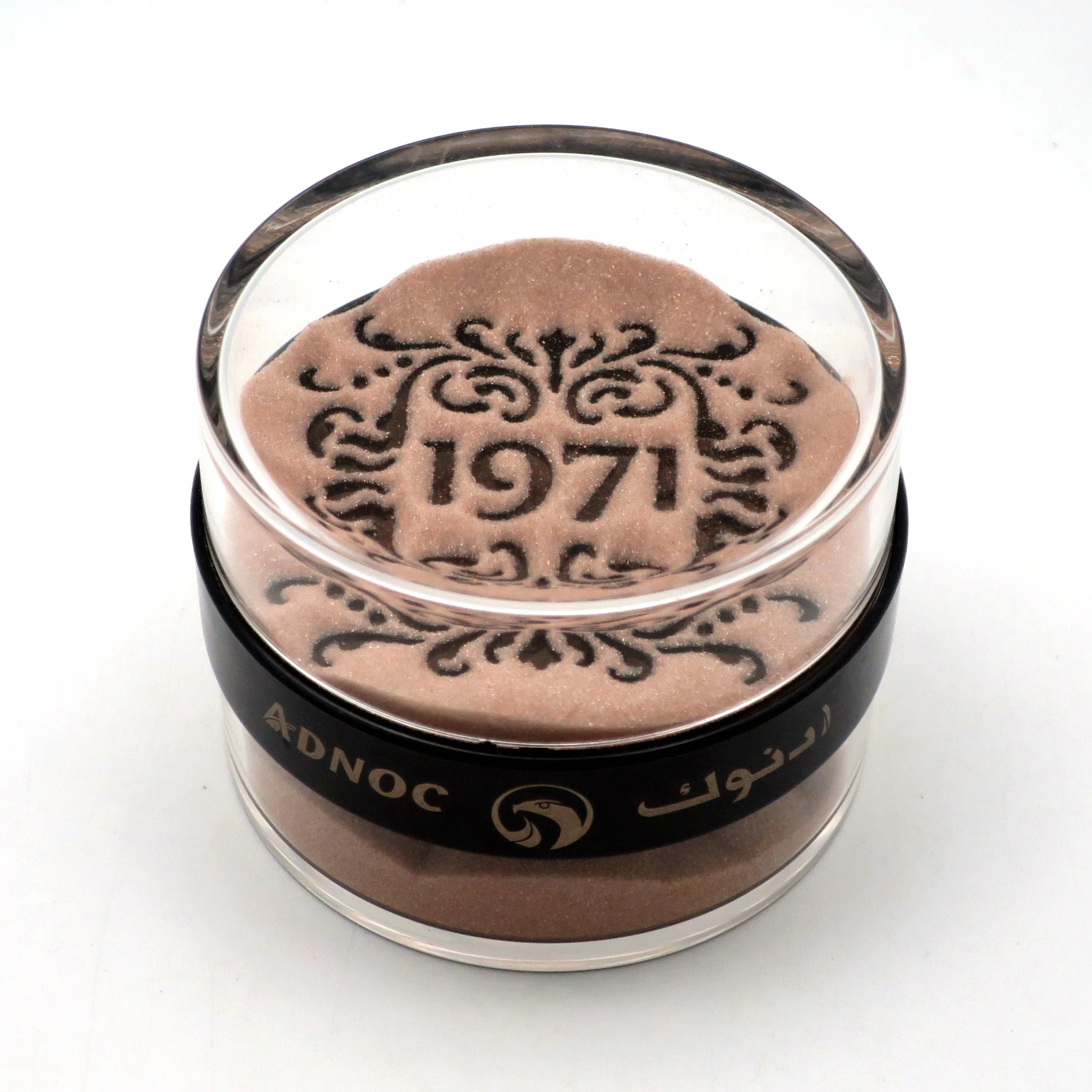 Acrylic sand paperweight as Arabic souvenirs gift