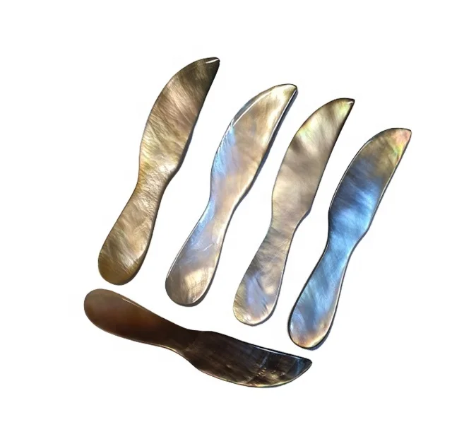 Cheap price mother of pearl knives for caviar egg tea sugar salt and pepper tea and coffee from Vietcrafts