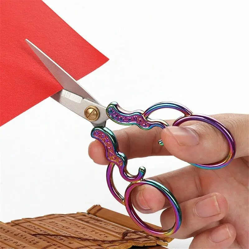  Антикварные ножницы для резки из нержавеющей стали с оболочкой вышивки