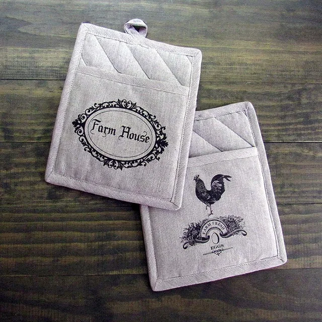 Heat Resistant Quilted Pot Holder & Oven Mitts Supplier 100% Cotton Kitchen Use Pot Holders For Kitchen Sustainable Reusable