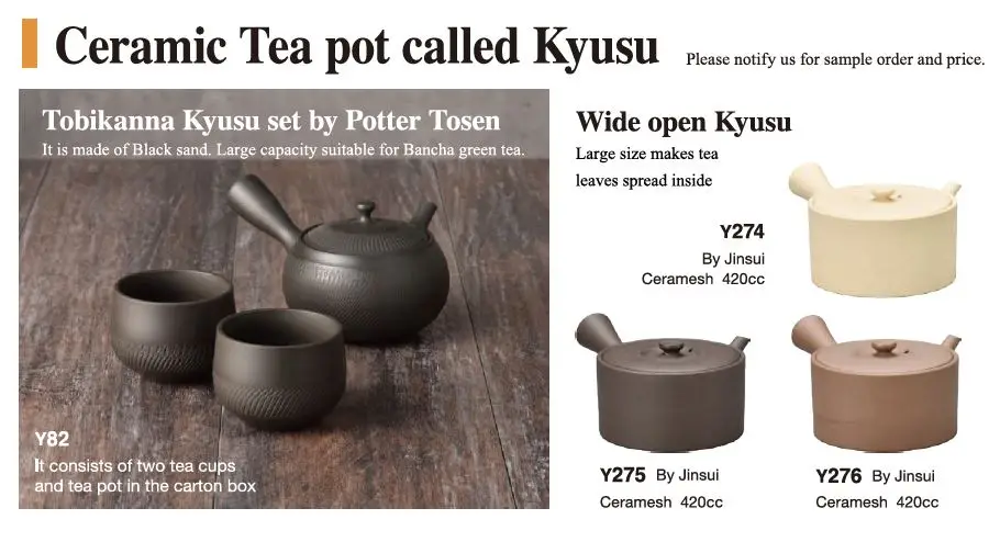 Kyusu High quality beautiful handmade personalized kettle teapot made in Japan