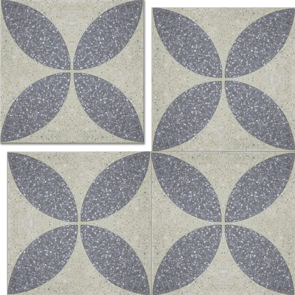 Terrazzo Handmade Tiles in Viet Nam for outdoor and indoor - Matte surface, beautiful pattern
