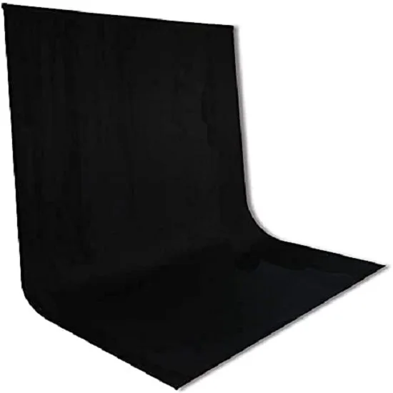 Black Professional Backdrop for Background Photography Background Stand for Photo Light Studio Accurate Size 6 x 9 Feet