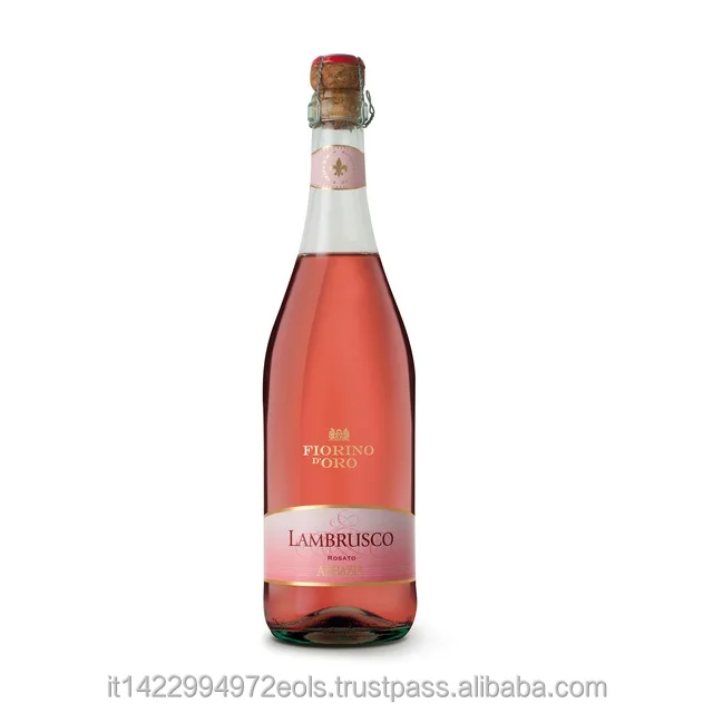 Белое вино lamбрусо dell Emilia IGT Vino Rosato Frizzante | Abbazia итальянское среднее сладкое Frizzante