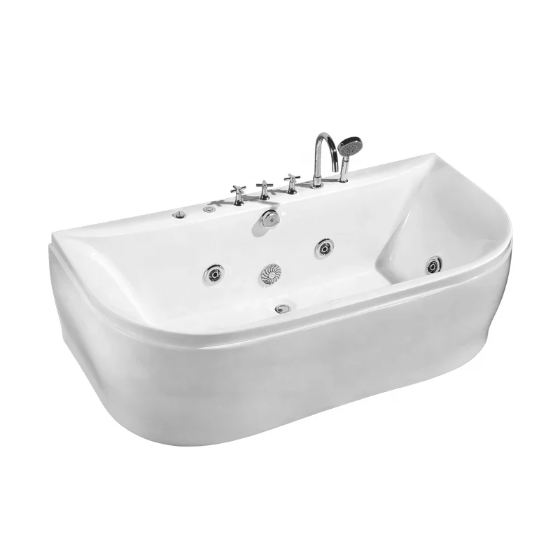 whirlpool water jet massage white bathtub Deep Soaking Bathtub And Showers With Jets