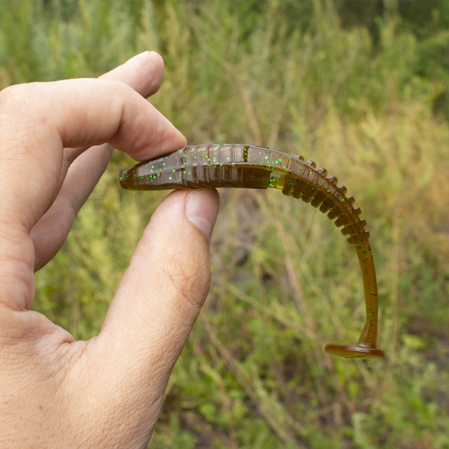 Shaman VibroMaxx, 120mm, Weight 9g, 3 pcs/pack, Color 010 Soft Plastic Baits Silicone Fishing Lures