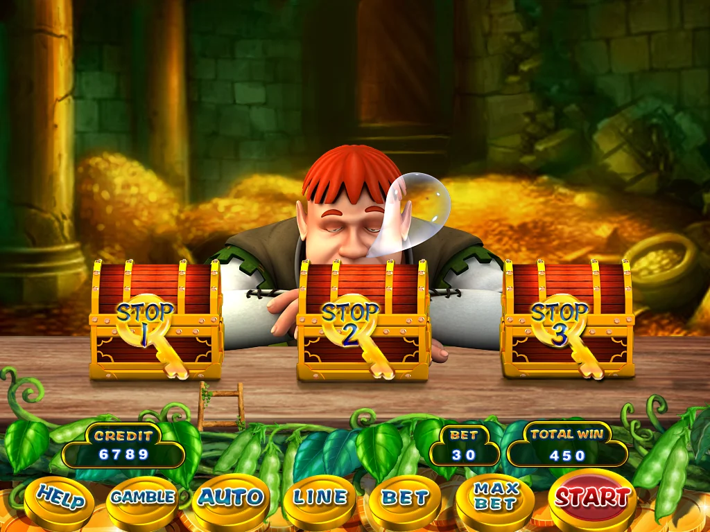 Casino game Jack & Magic Bean Slot Game board