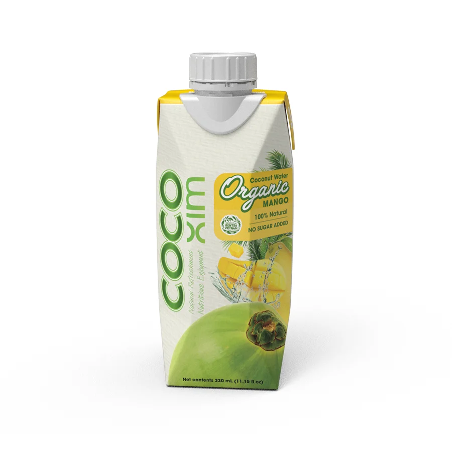 Organic Mango Coconut Water - 330ML, 1000ML Aseptic Pack - OEM welcome - Made in Vietnam - Whatsapp +84354669243 for free sample