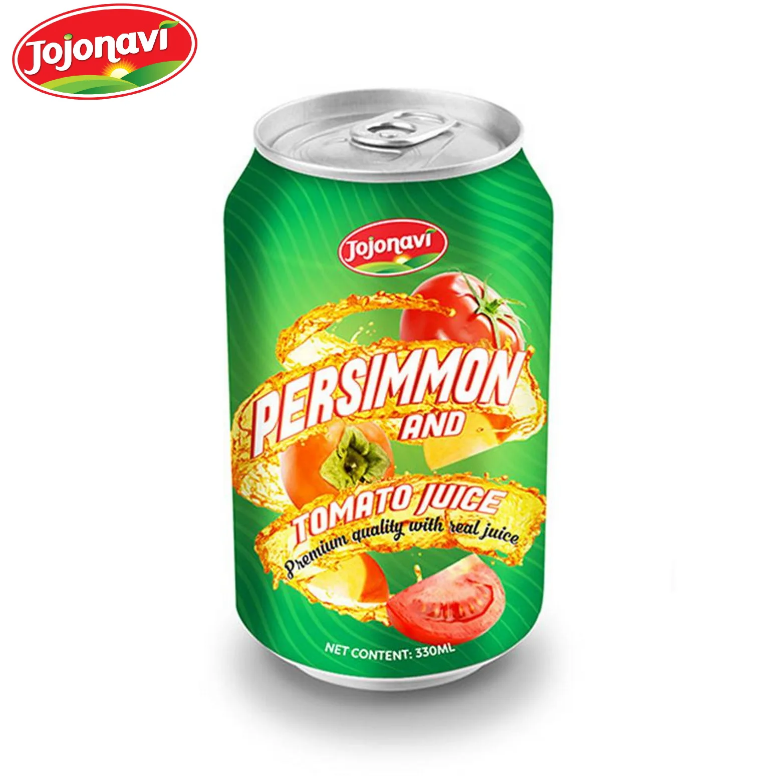 Persimmon with Tomato Juice 330ml, Canned, JOJONAVI Fruit Juice, OEM ODM, Beverage Manufacturer