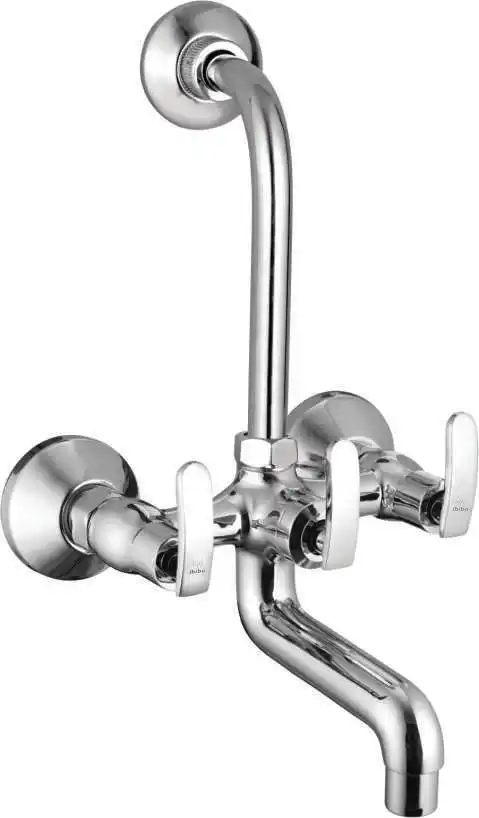 
Best Quality Brass Wall mixer Telephonic with bend foam flow with bend Modern 3 Hole Wall Mounted Faucet Basin Mixer CP 