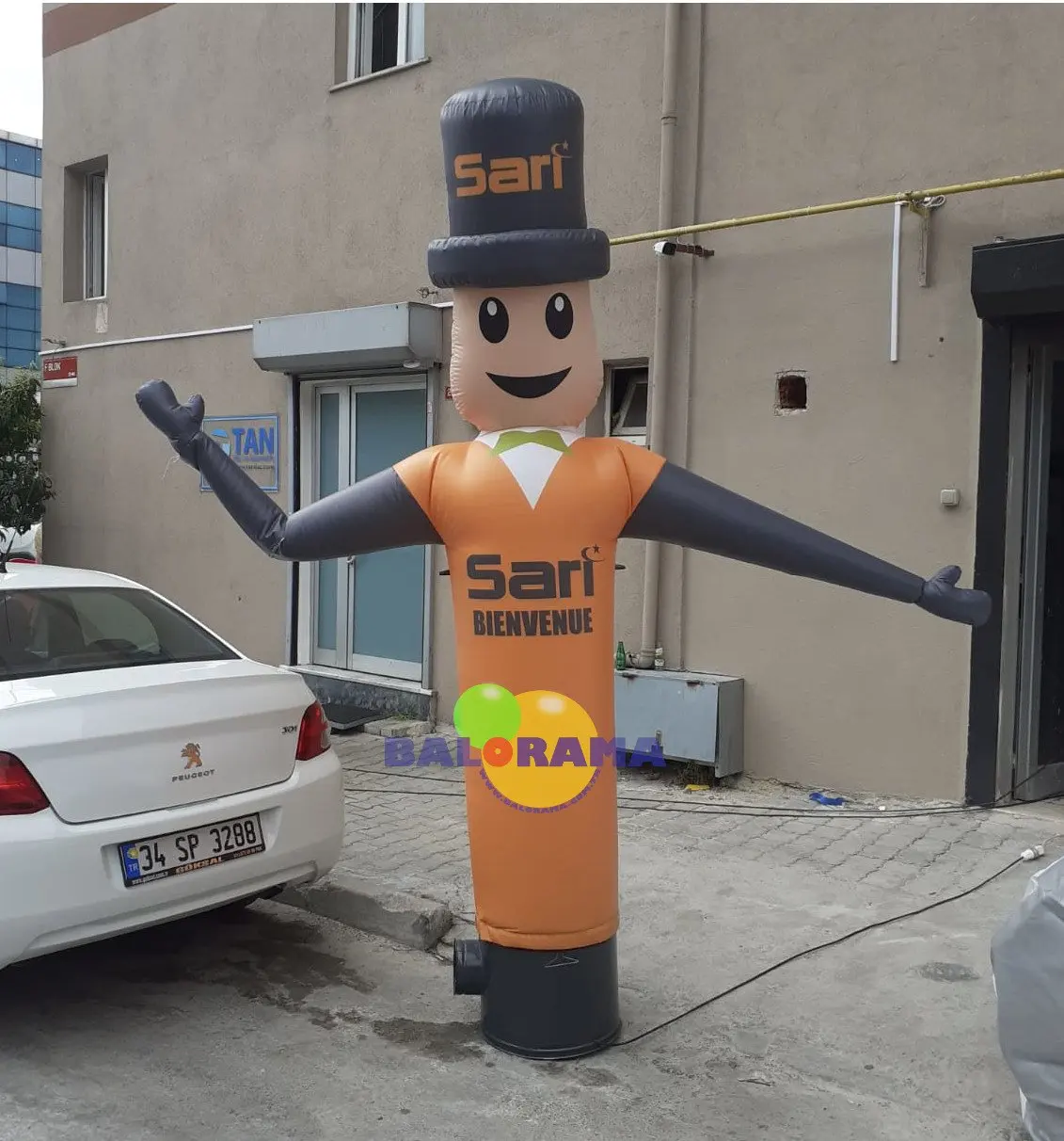 Hand Waving Mascot Balloon 3 Meter Advertising Promotional Inflatable Marquee Giant Christmas Inflatables Inflatable Tent OEM